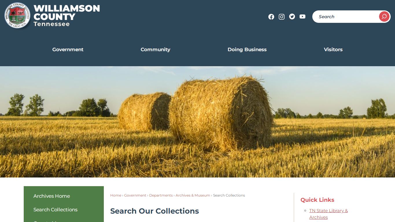Search Our Collections | Williamson County, TN - Official Site